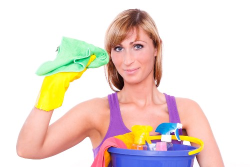 Professional carpet cleaning in a bright living room