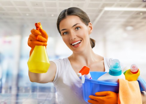Professional after builders cleaning in a newly renovated room