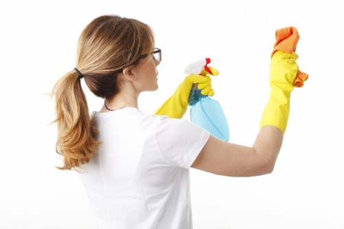 Deep cleaning service in a modern London property